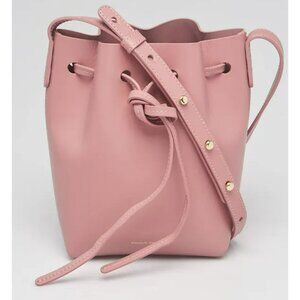 Mansur Gavriel Mini Bucket Bag In Blush Pink Italian Leather NWT